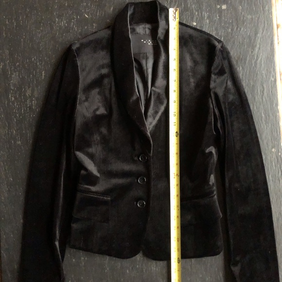 MICHAA] Velvet Stretching Blazer Basic Jacket - Picture 11 of 12